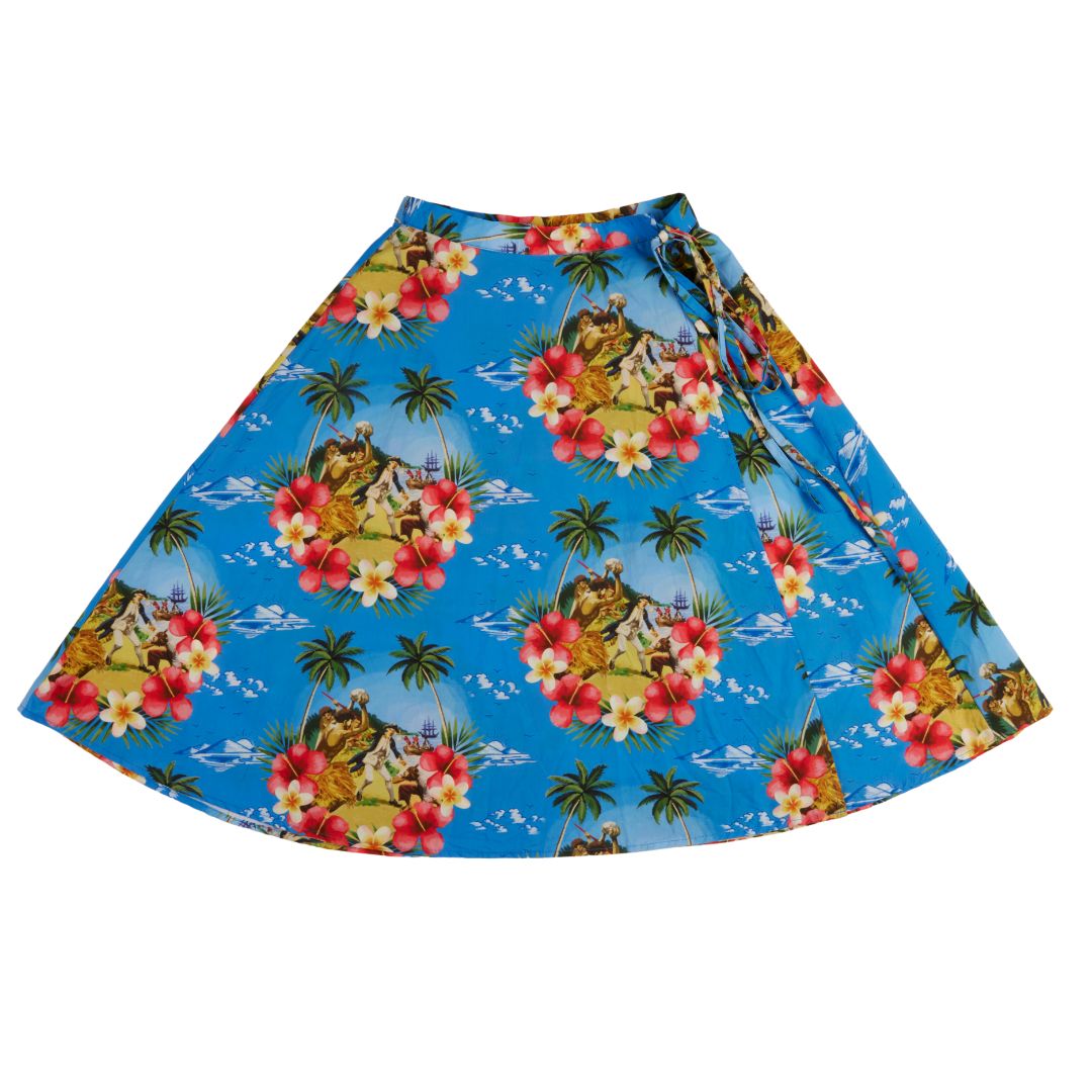 Cooked Hawaiian Wraparound Skirt - Cooked Concepts