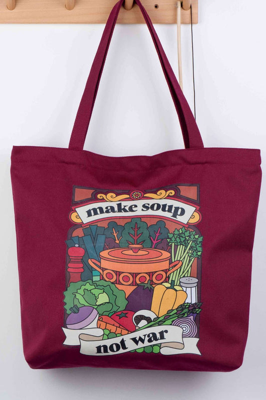 Make Soup Not War Tote - Cooked Concepts