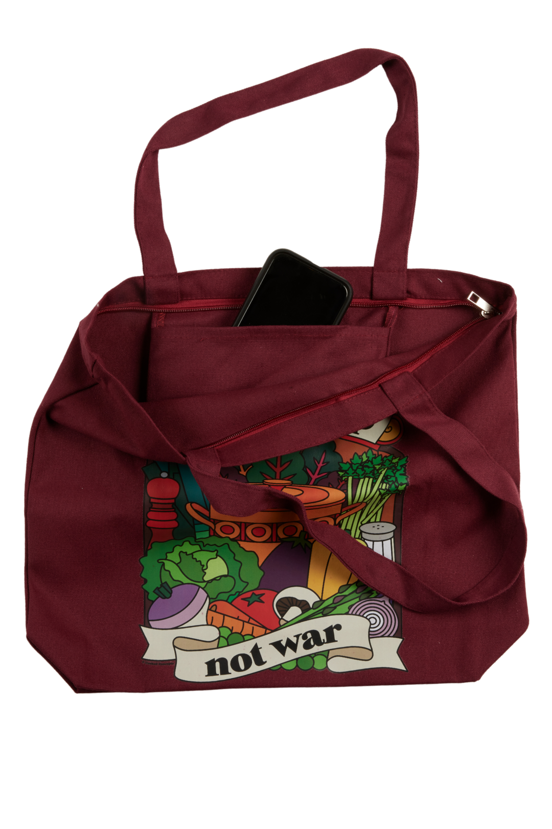 Make Soup Not War Tote - Cooked Concepts