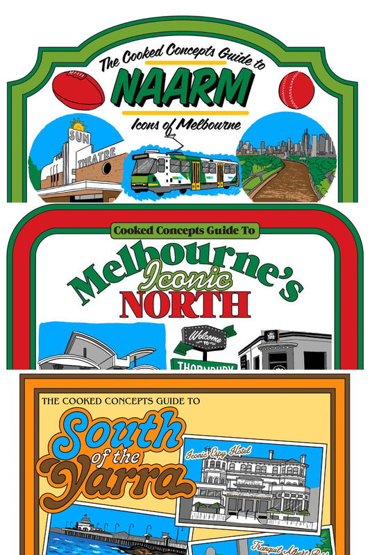 Melbourne Tea Towels Galore Bundle - Cooked Concepts