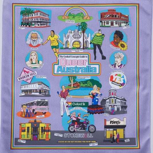 Guide to Queer Australia Lavender Tote Bag - Cooked Concepts