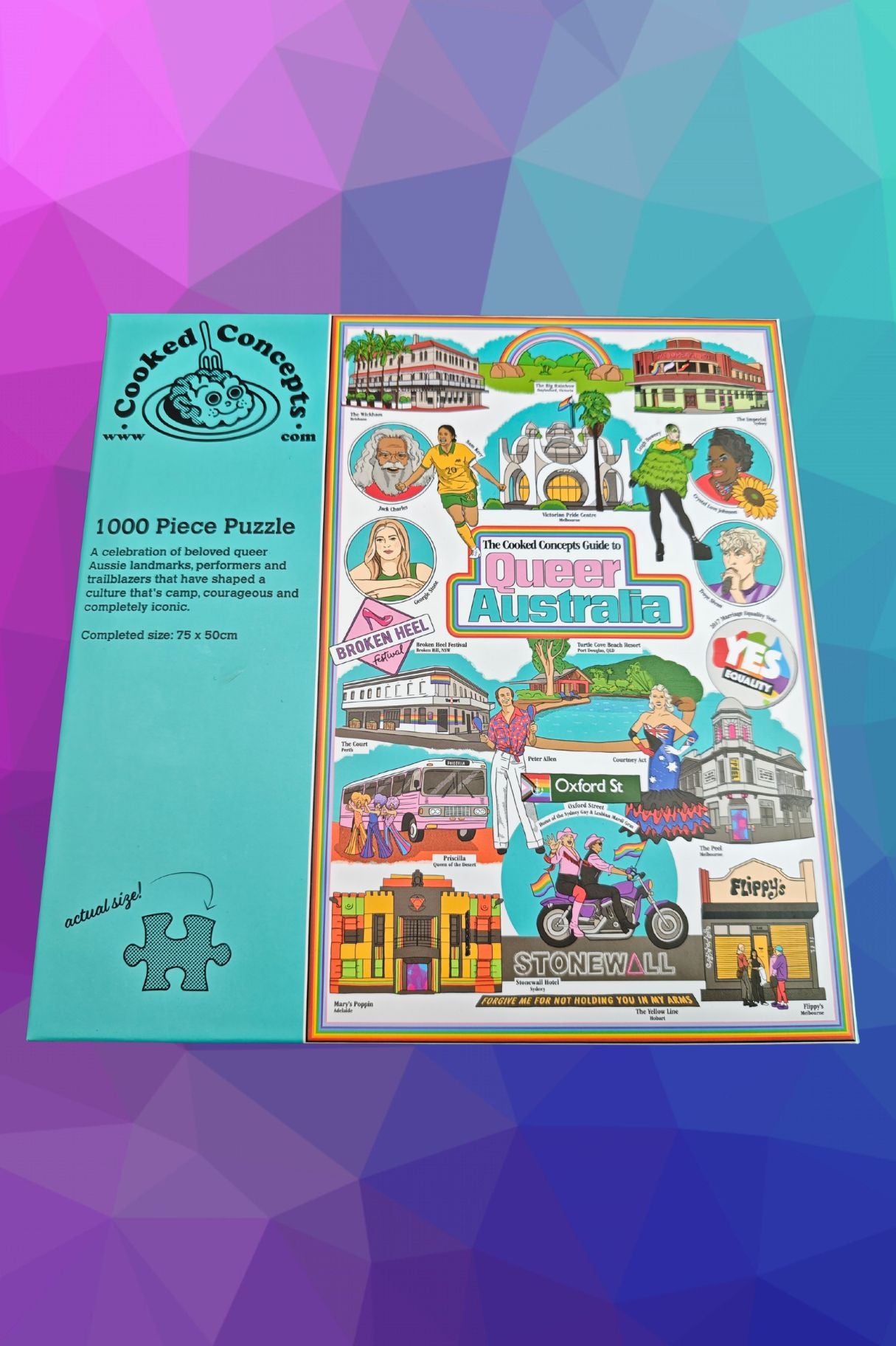 1000-piece puzzle: Cooked Concepts Guide to Queer Australia - Cooked Concepts
