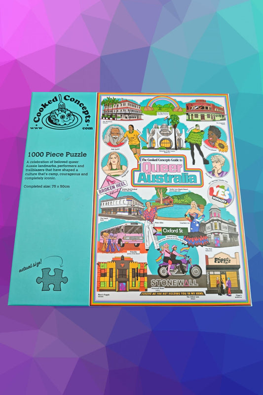1000-piece puzzle: Cooked Concepts Guide to Queer Australia - Cooked Concepts