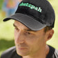 Cap Off Your Chutzpah - Full of chutzpah? This is the cap for you. Black, pure, thick, brushed cotton cap with five eyelets, putting your cojones on display. Bottle green embroidery reads CHUTZPAH. One size fits most, velcro fastening at the back for those less dextrous among us.  