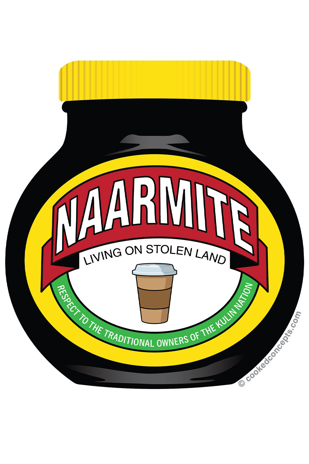 Naarmite Sticker – Cooked Concepts
