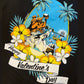 Happy Valentines Day Cook Tee - Commemorate the day Captain Cook landed in Hawaii, got fresh with the Native Hawaiians so they killed him. Too bad, so sad. Pure black soft cotton tee with our beautiful artwork screen-printed on the front. Vibrant colours in a high quality screen-print that means if you treat this baby right it will last a lifetime. 